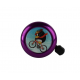 32922 Dzwonek rowerowy fioletowy prawy Pingwin SV-0163C